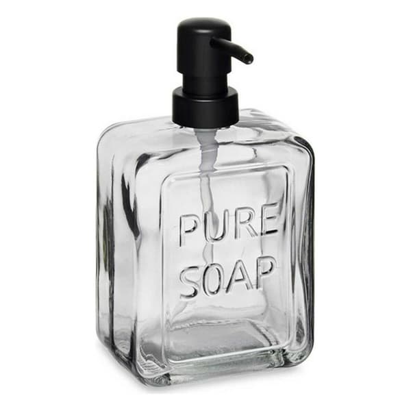 Tvåldispenser Pure Soap Glas Svart Plast 570 ml (6 antal)