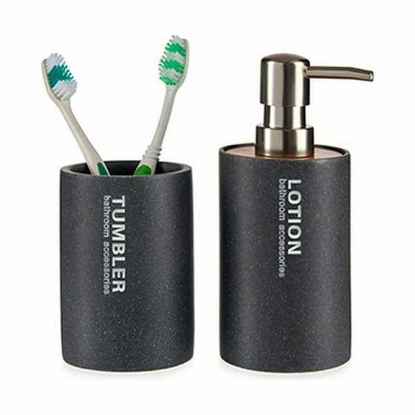 Tvåldispenser Berilo 77933 Grå Harts 350 ml 7,3 x 16,5 x 8 cm (12 antal)