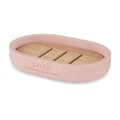 Miniatyrbild 2 av 4: Tvålfat Berilo B5456BC-4 - 458 Rosa Harts Bambu 12,5 x 2,5 x 8,5 cm (6 antal)
