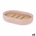 Miniatyrbild 1 av 4: Tvålfat Berilo B5456BC-4 - 458 Rosa Harts Bambu 12,5 x 2,5 x 8,5 cm (6 antal)