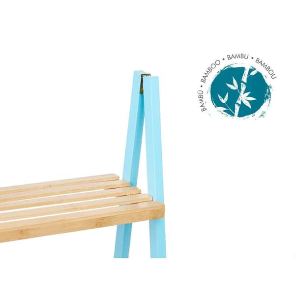 Badrumshyllor Berilo WR5504-3-433 Blå Naturell 40,3 x 81,5 x 30 cm