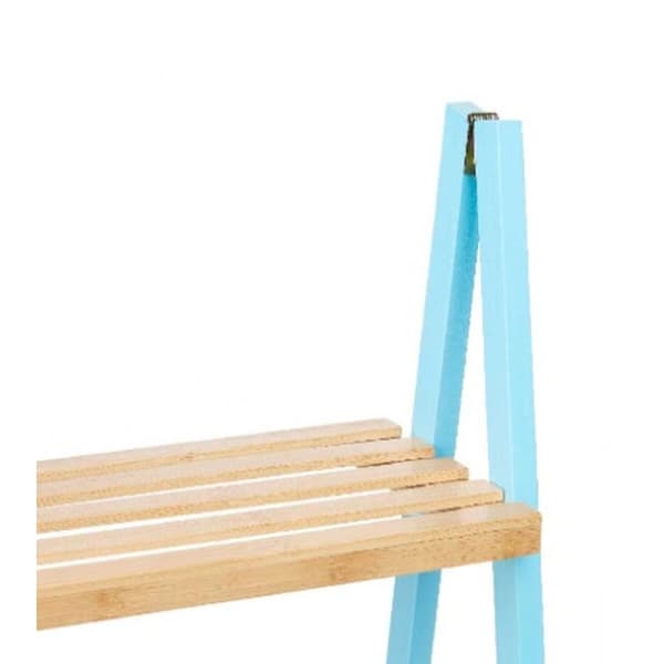 Badrumshyllor Berilo WR5504-3-433 Blå Naturell 40,3 x 81,5 x 30 cm