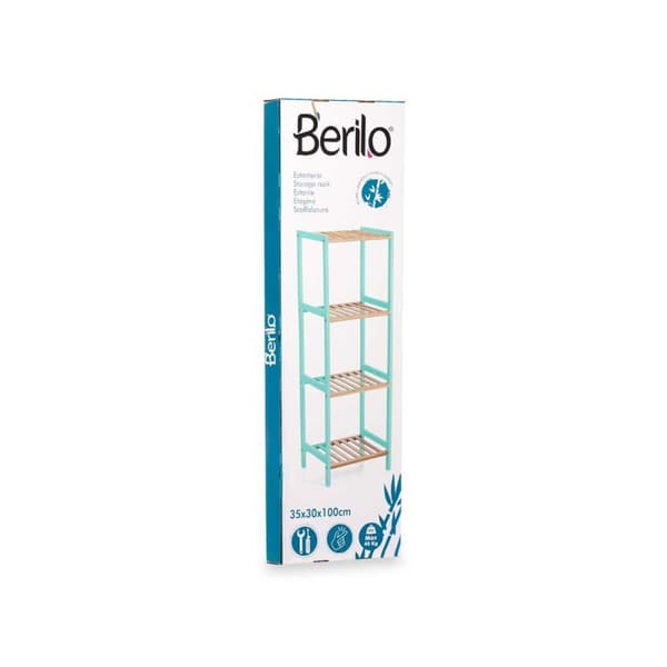Badrumshyllor Berilo WR5503-4-461 Naturell Mint 35 x 30 x 100 cm