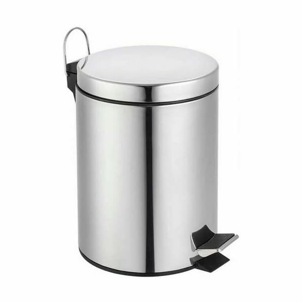 Sophink med pedal Confortime Silvrig 7 L (6 antal)