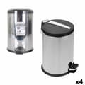 Miniatyrbild 1 av 2: Soptunna Confortime Silvrig Metall 4 antal 12 L 25 x 39 cm (25 x 25 x 39 cm)