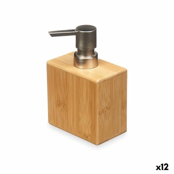 Tvåldispenser Berilo B7490-1 Silvrig Bambu Plast 9,7 x 15 x 5,8 cm (12 antal)