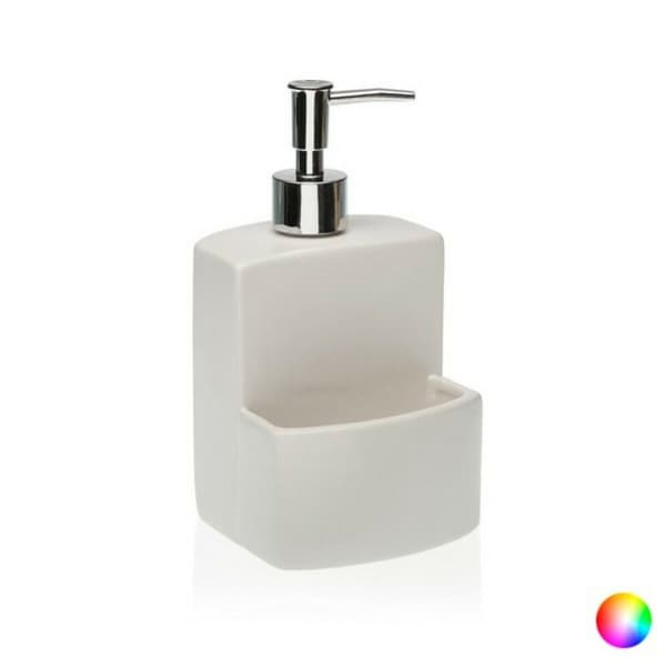 Tvåldispenser Keramik (10 x 19 x 10 cm) - Vit