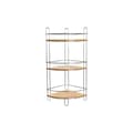 Miniatyrbillede 2 af 3: Badeværelse reol DKD Home Decor Bambus Aluminium Rustfrit krom metal Natur 19,5 x 19,5 x 47 cm