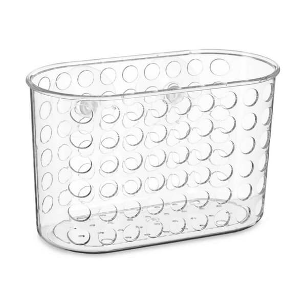 Støtte organizer til badeværelset Berilo 54160 Gennemsigtig PVC Plastik 19,3 x 12 x 9 cm (12 enheder)