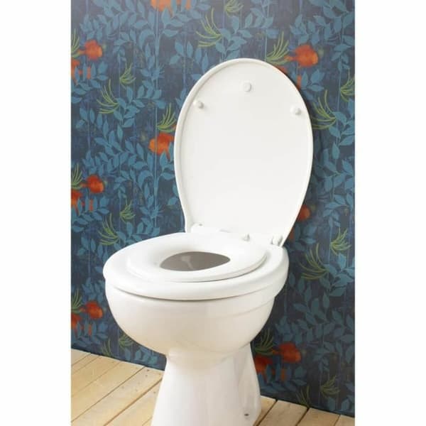 Toiletlåg Gelco polypropylen Hvid Voksne Børn (2 Dele)