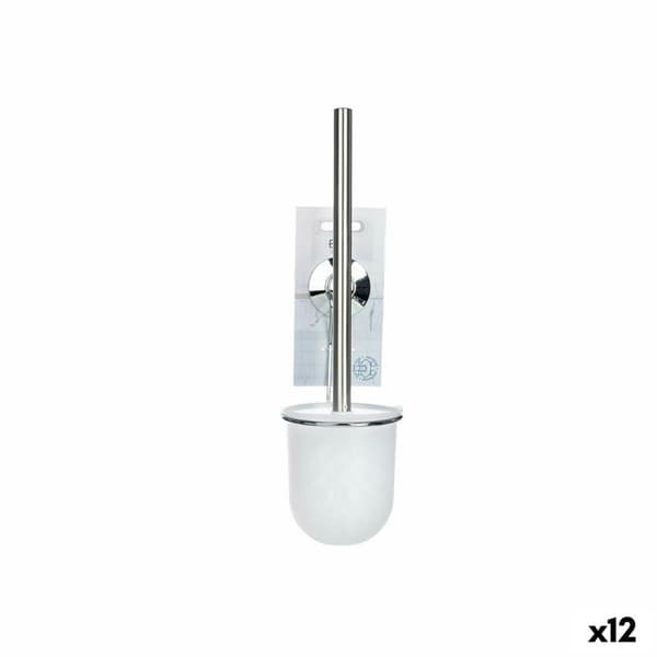 Toiletbørste Berilo W3100-15 Hvid Stål ABS 10 x 36 x 10 cm (12 enheder)