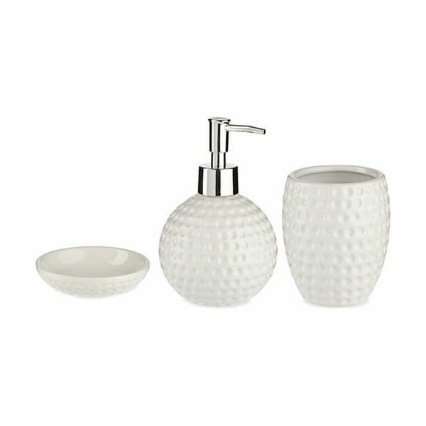 Conjunto de Banho Berilo DW29153-1 Hvid Keramik (12 enheder)