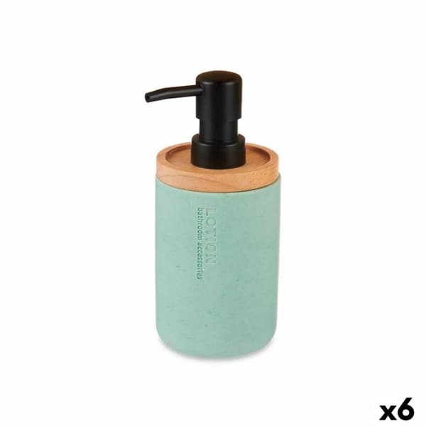 Sæbedispenser Berilo B5456BC-1 - 446 Mint Træ Harpiks Plastik 9,5 x 18,5 x 7,8 cm (6 enheder)