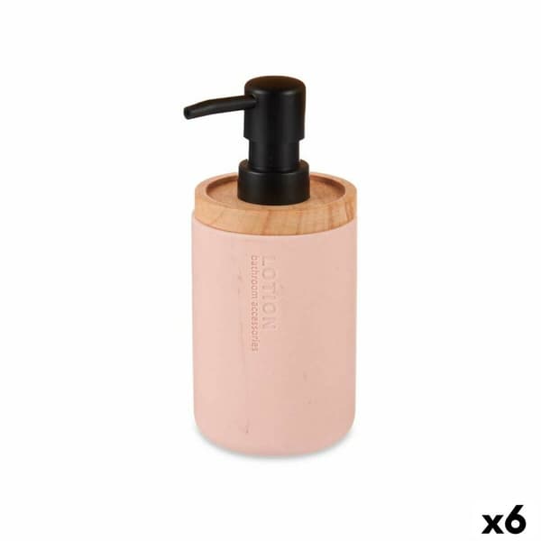 Sæbedispenser Berilo B5456BC-1 - 448 Pink Træ Harpiks Plastik 9,5 x 18,5 x 7,8 cm (6 enheder)