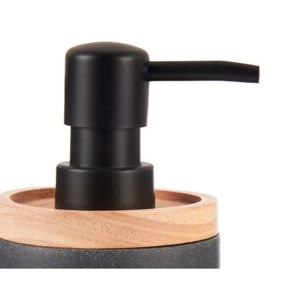 Sæbedispenser Berilo B5456BC-1 - 444 Sort Træ Harpiks Plastik 9,5 x 18,5 x 7,8 cm (6 enheder)