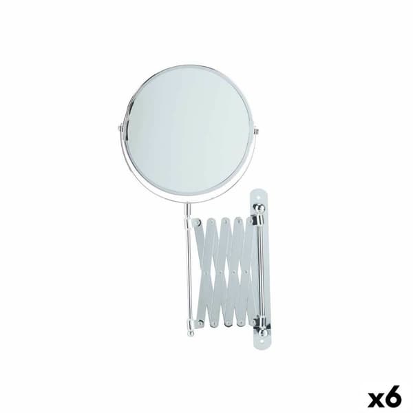 Makeup-Spejl Berilo B1613 - 345 Metal Forlængbar Ø 17 cm (6 enheder)