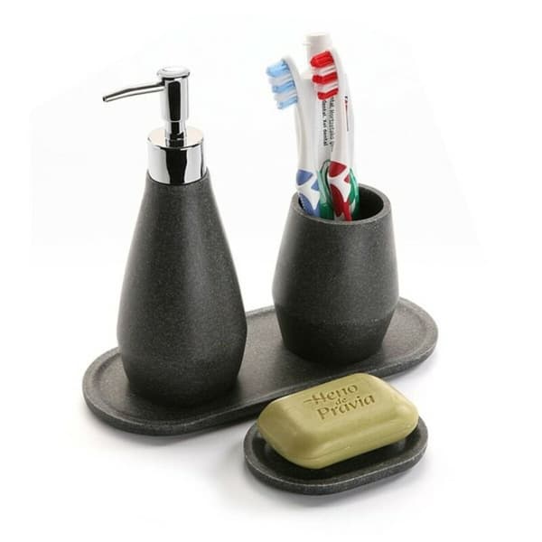 Tannbørste-holder Versa Harpiks (8,5 x 10 x 8,5 cm)