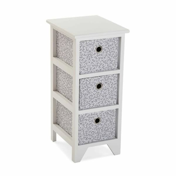 Multifunksjonell kommode Versa Oxford 30 x 56 x 25 cm Hvit