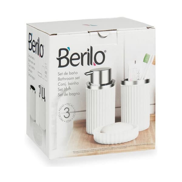 Badesett Berilo 3318-1 Hvit Plast