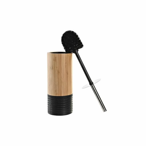 Dobørste DKD Home Decor Svart Naturell Bambus 10 x 10 x 36,8 cm