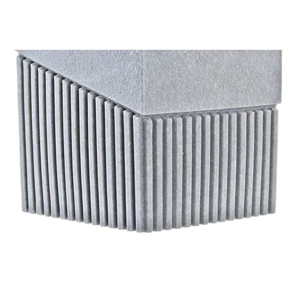 Tannbørste-holder DKD Home Decor Grå Harpiks 7,6 x 7,6 x 10 cm