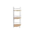 Miniatyrbilde 1 av 3: Baderomshyller DKD Home Decor Bambus Aluminium Rustfritt krommetall Naturell 19,5 x 19,5 x 47 cm