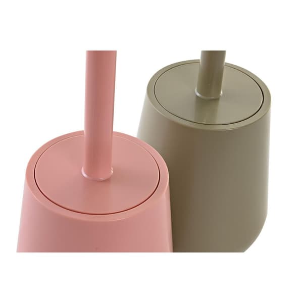 Dobørste DKD Home Decor Grønn Rosa polystyren 12 x 12 x 34,5 cm (2 enheter)