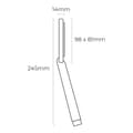 Miniatyrbilde 2 av 2: Dusjrose EDM 01334 ABS Forkrommet 8,1 x 1,4 x 24,5 cm