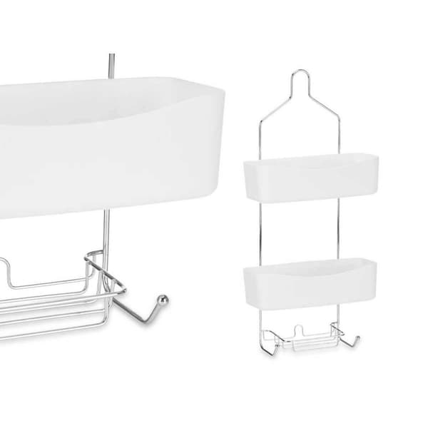 Baderomshyller Berilo W7072 - 382 Hvit Metall Plast 28 x 60 x 14 cm (6 enheter)