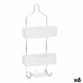 Miniatyrbilde 1 av 4: Baderomshyller Berilo W7072 - 382 Hvit Metall Plast 28 x 60 x 14 cm (6 enheter)