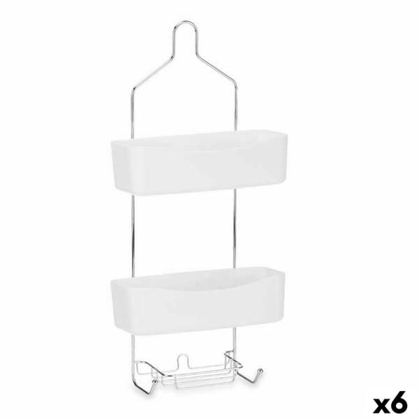 Baderomshyller Berilo W7072 - 382 Hvit Metall Plast 28 x 60 x 14 cm (6 enheter)