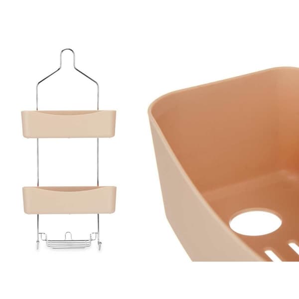 Baderomshyller Berilo W7072 - 384 Beige Metall Plast 28 x 60 x 14 cm (6 enheter)