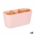 Miniatyrbilde 1 av 2: Tannbørste-holder Berilo B9045-PINK Rosa Bambus polypropylen 21 x 10 x 9 cm (6 enheter)