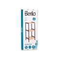 Miniatyrbilde 3 av 3: Baderomshyller Berilo WR5503-3-464 Svart Naturell 35 x 30 x 70 cm