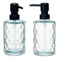 Pikkukuva 3 / 4: Saippua-annostelija Berilo CN-B5463VB-1-367 Läpinäkyvä Kristalli Muovinen Timantti 410 ml 9 x 18 x 7 cm (12 osaa)