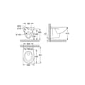 Miniatyrbilde 4 av 9: Toalett Grohe   Suspendert Hvit