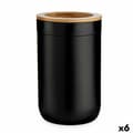 Miniatyrbilde 1 av 2: Tannbørste-holder Berilo BP16-103BK Brun Svart Naturell Bambus polypropylen 7,7 x 11,5 x 7,7 cm (6 enheter)