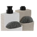 Miniatyrbilde 2 av 3: Såpedispenser Home ESPRIT Svart Beige Lysegrp Harpiks Marmor 9 x 8 x 18 cm (2 enheter)