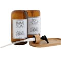 Miniatyrbilde 2 av 4: Såpedispenser Home ESPRIT Rav Naturell Bambus Krystall 500 ml 7,5 x 7,5 x 20 cm