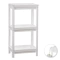 Miniatyrbilde 2 av 2: Baderomshyller Ballete Hvit Plast 35,5 x 23 x 75 cm