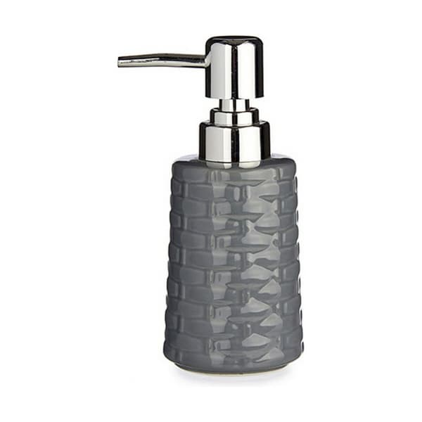 Sæbedispenser Keramik 150 ml Sølvfarvet Metal - Grå