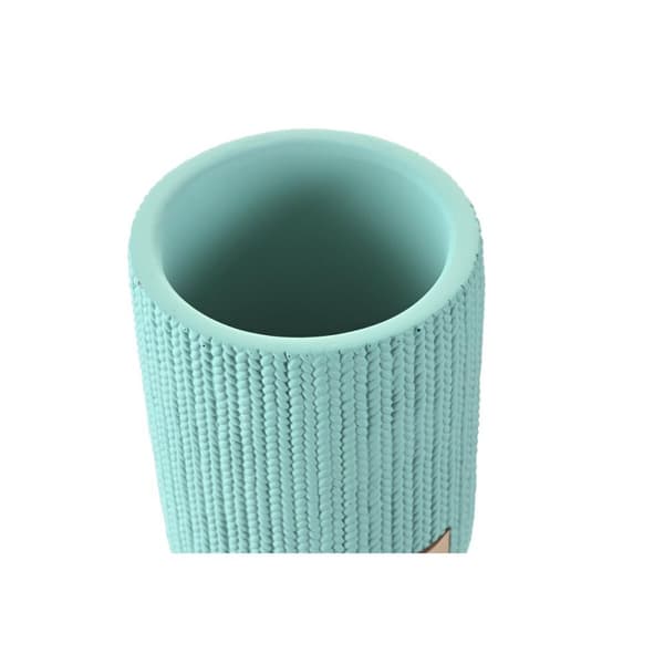 Glas DKD Home Decor Grøn Cement 8 x 8 x 10 cm