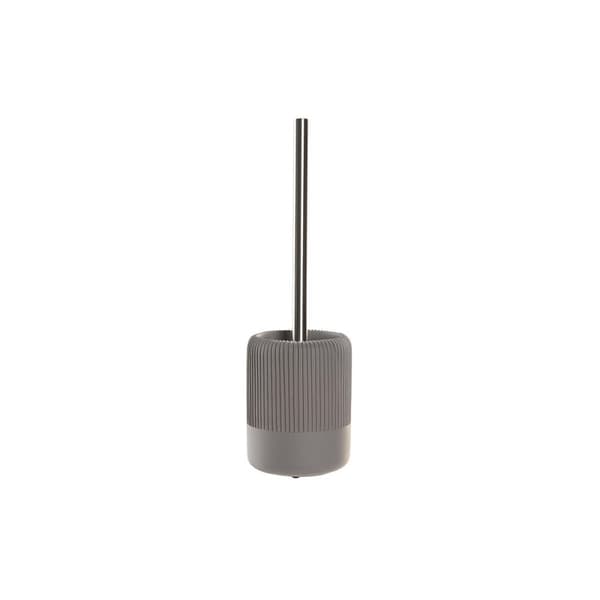 Toiletbørste DKD Home Decor 11 X 11 X 36,5 CM Grå Cement Rustfrit stål
