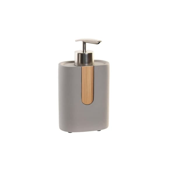 Saippua-annostelija DKD Home Decor Luonnollinen Harmaa Oranssi Sementti