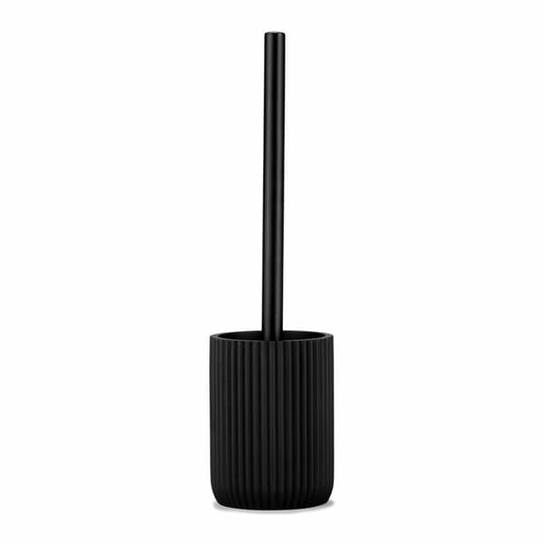Toiletbørste Andrea House Mat Sort Harpiks (Ø 9,5 x 36 cm)