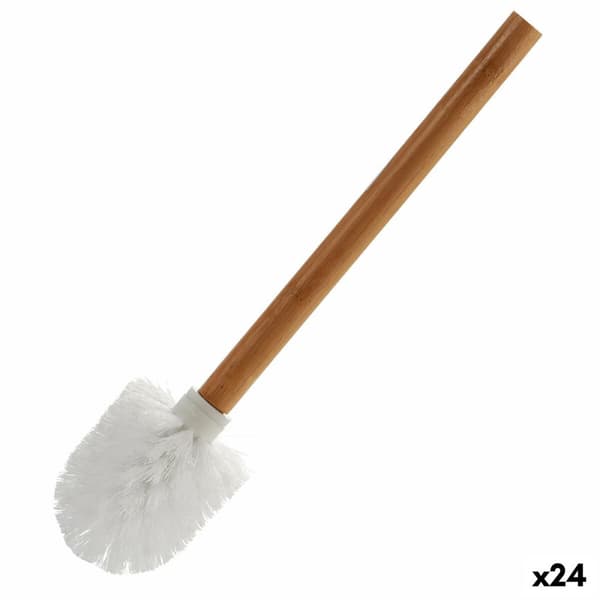 Vessaharja Berilo 22098 Valkoinen Ruskea Bambu 8 x 35,5 x 8 cm (24 osaa)