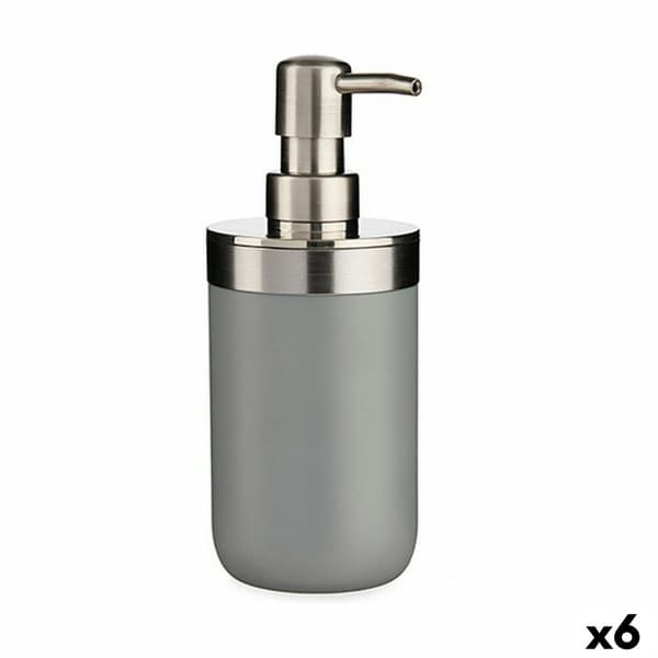 Sæbedispenser Berilo BP15-001-3 Grå Plastik 350 ml 8 x 17 x 9 cm (6 enheder)