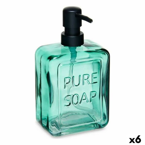 Sæbedispenser Berilo Pure Soap Grøn Krystal 570 ml 10 x 18 x 6 cm (6 enheder)
