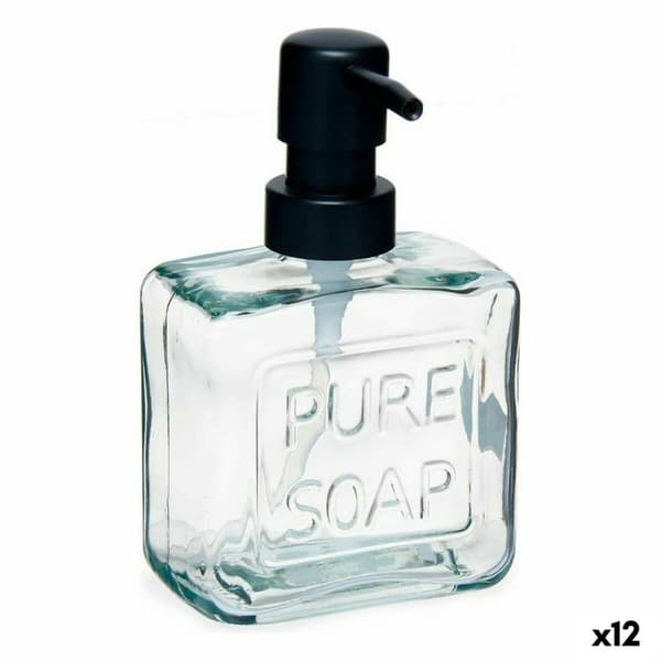 Sæbedispenser Berilo Pure Soap Gennemsigtig Krystal Plastik 250 ml 9 x 15 x 5 cm (12 enheder)