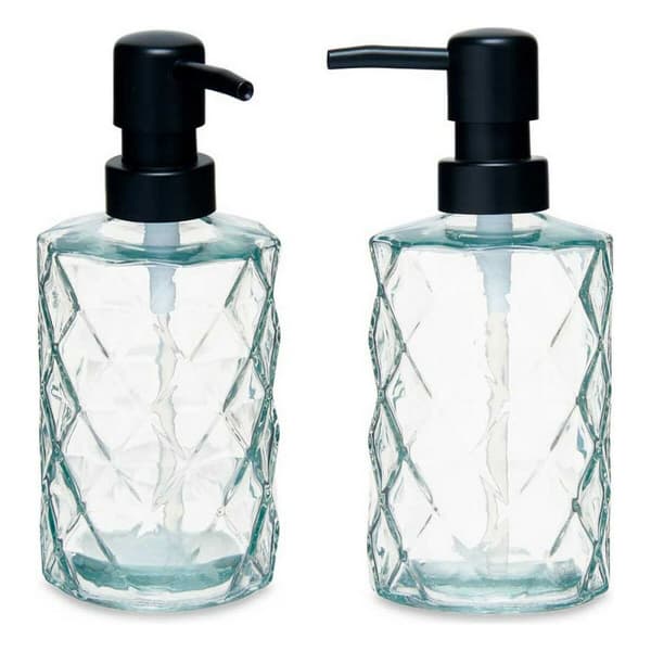 Sæbedispenser Berilo CN-B5463VB-1-367 Gennemsigtig Krystal Plastik Diamant 410 ml 9 x 18 x 7 cm (12 enheder)